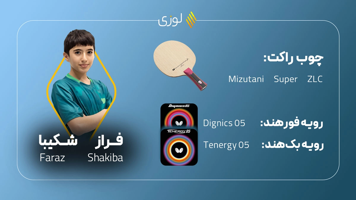  تجهیزات فراز شکیبا در پینگ پنگ