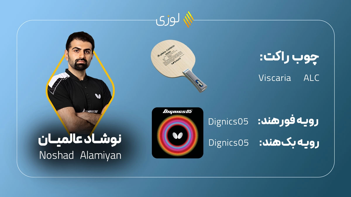 مشخصات تجهیزات بازیکنان پینگ پنگ