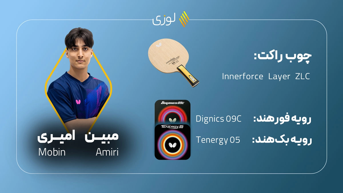 ست راکت پینگ پنگ مبین امیری