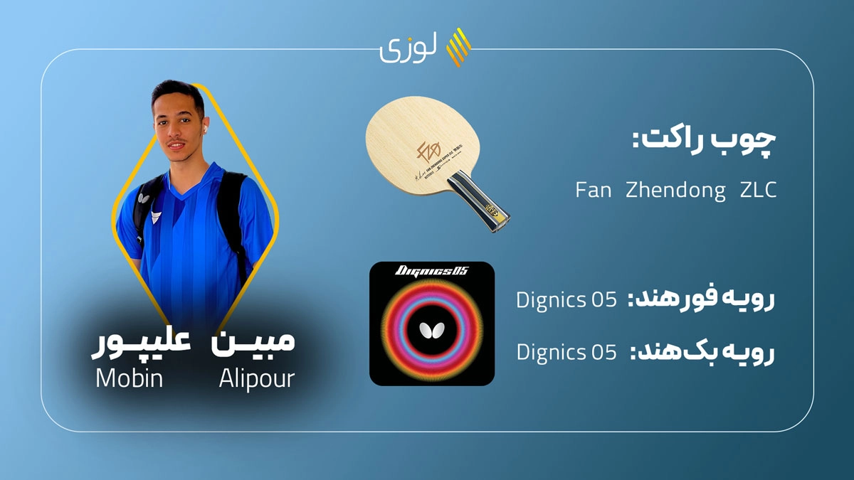 ست راکت پینگ پنگ مبین علیپور